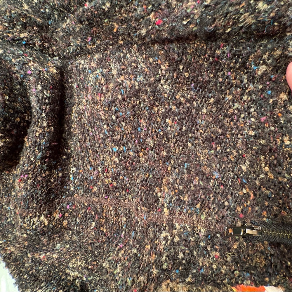 Curio, New York Brown and multicolor Textured Jacket - Picture 8 of 8